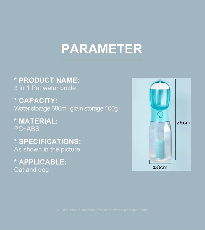 travel dog water bottle