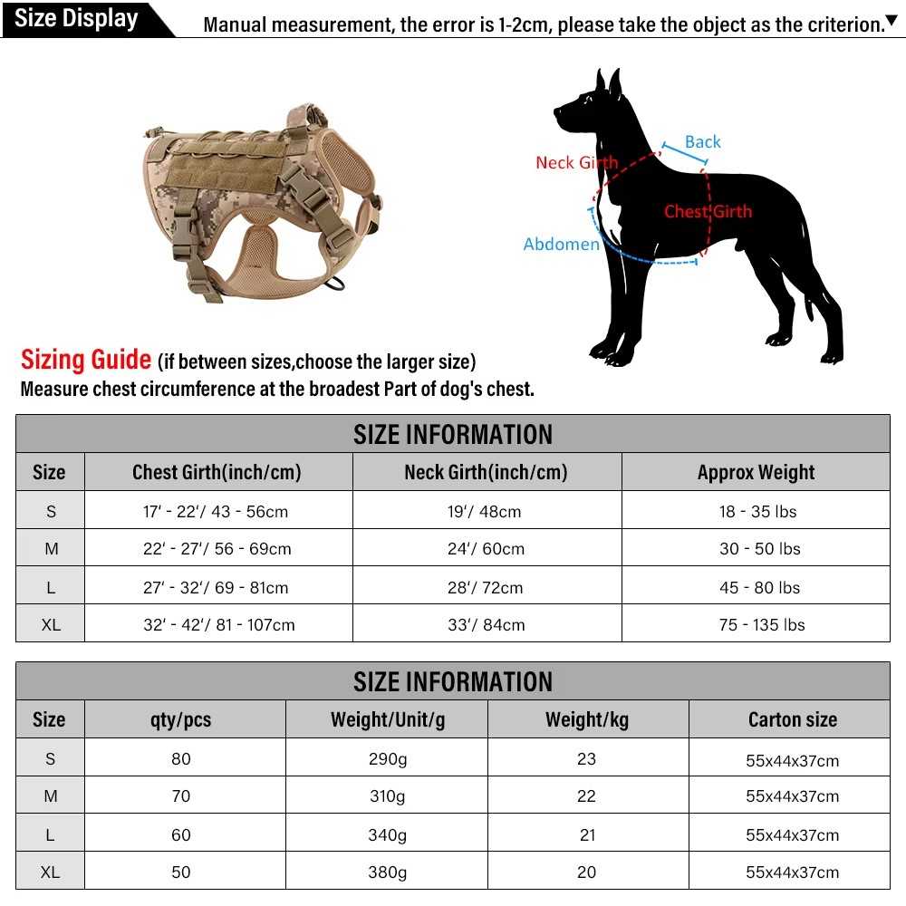 Tactical Dog Harness